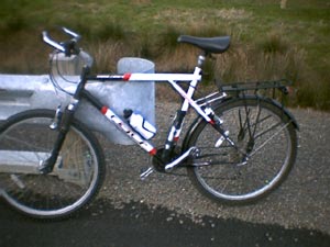 My GT bike with Nashbar Special 'K' pedals SPD (click for larger version)