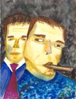 The Governator neoexpressionist painting