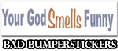 Original word-art by the artist. Bumperstickers