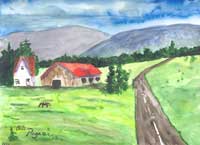 Nestucca Valley, abstract impressionist painting