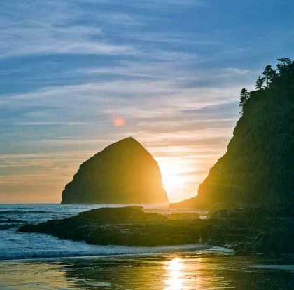 Kiwanda Sunset with Haystack Rock by Pagani Kiwanda Sunset with Haystack Rock by Pagani photo