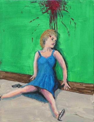 Against The Green Wall, Weather Girl Suicide, acrylic