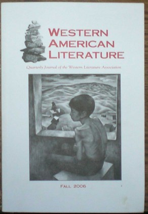 My work in Western American Literature journal