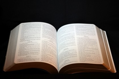 An open BIble, Christians don't actually read it, though