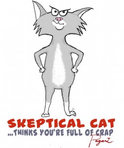 Skeptical Cat cartoon