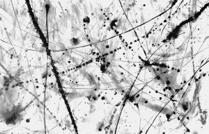 Abstract Expressionist Pollock-Style, black and white revisited