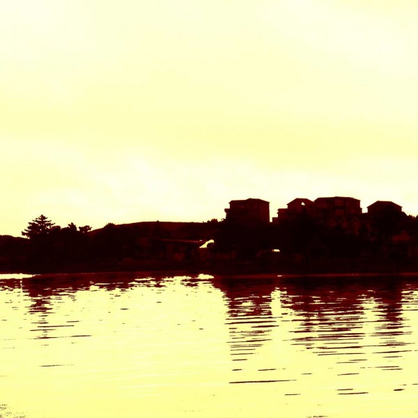 Water Village, an abstract art piece on canvas, photography-based abstract art